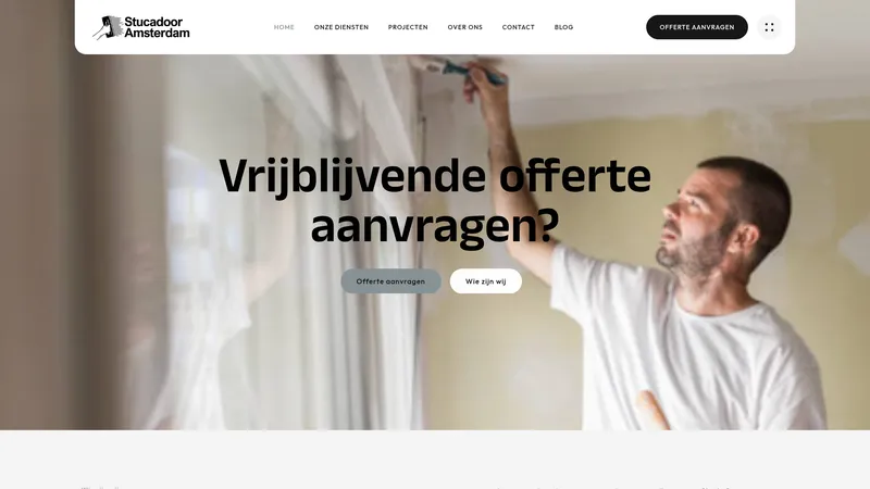 Website van Stucadoor Amsterdam
