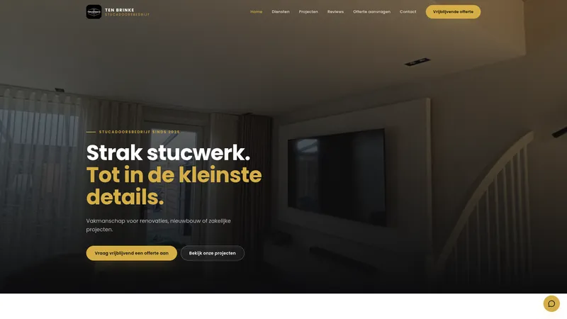 Website van Stucadoorsbedrijf ten Brinke