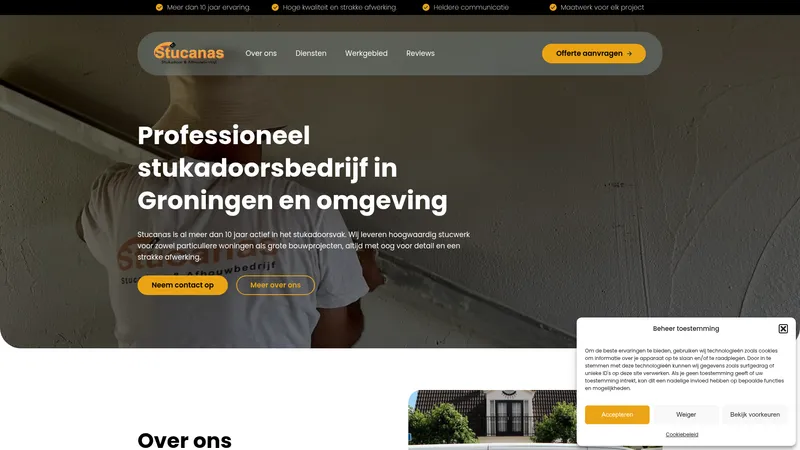 Website van Stucanas