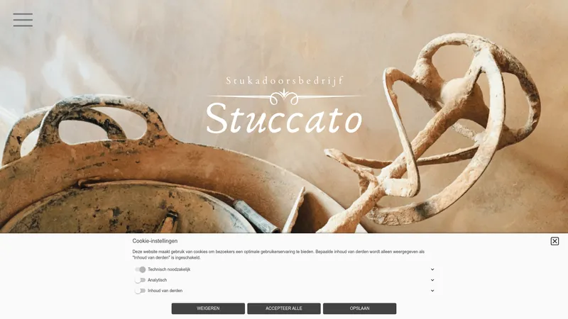 Website van Stuccato