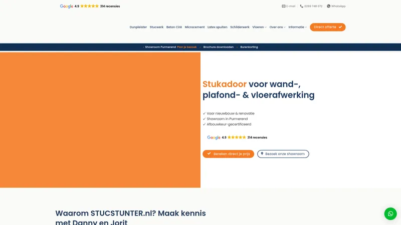 Website van STUCSTUNTER