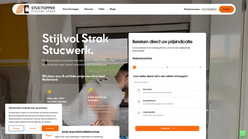 Website van Stuctopper