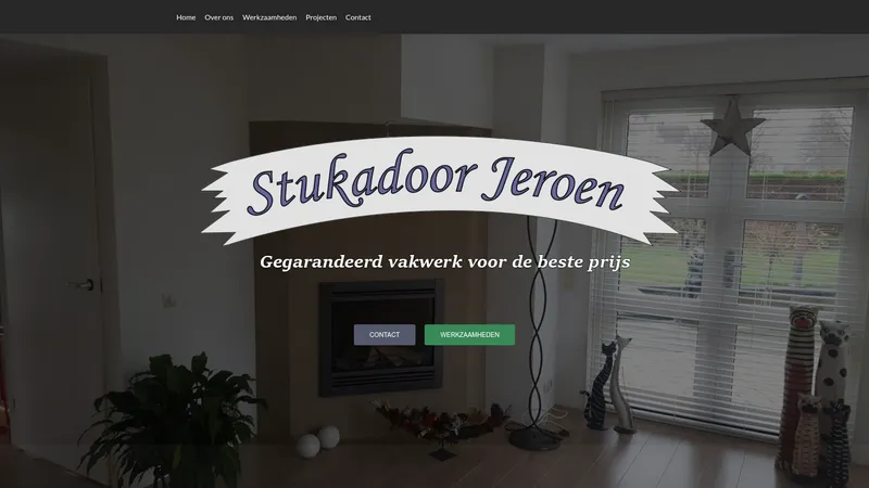 Website van Stukadoor Jeroen