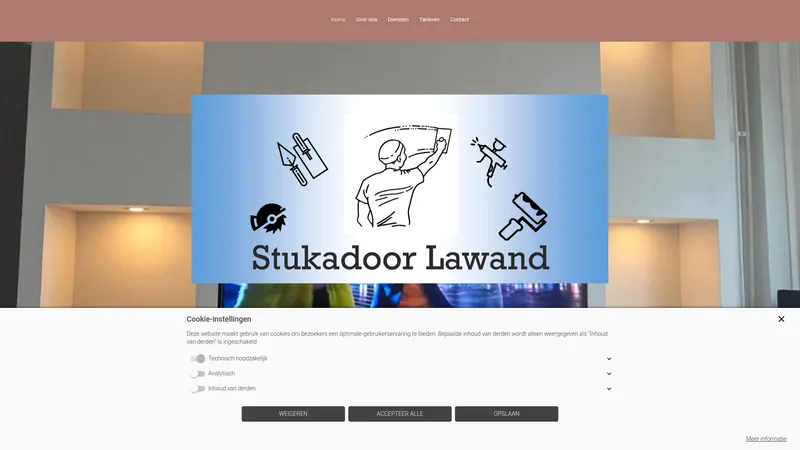 Website van Stukadoor Lawand