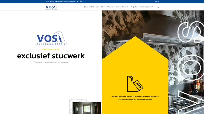 Website van Stukadoorsbedrijf Richard Vos