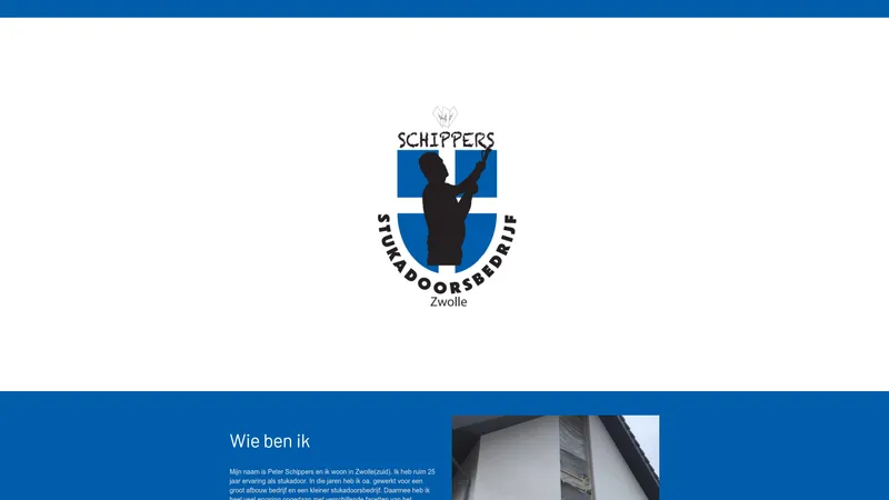 Website van Stukadoorsbedrijf Schippers Zwolle