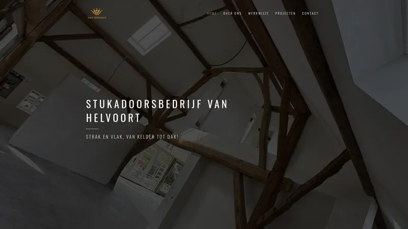 Website van Stukadoorsbedrijf van helvoort