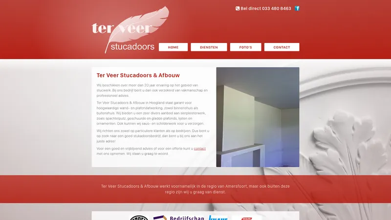 Website van Ter veer stucadoors