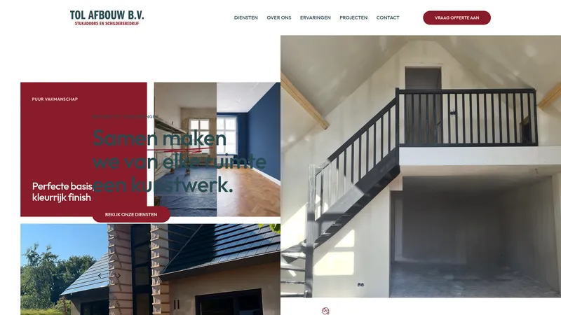 Website van Tol Afbouw B.V.