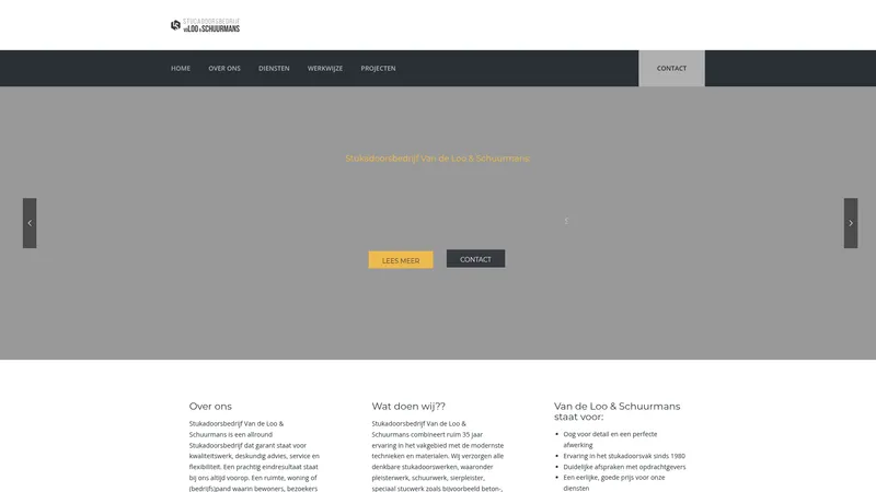Website van Van de Loo & Schuurmans