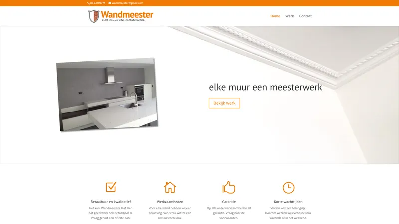 Website van Wandmeester